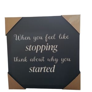 Motivational Wall Art Decor - Black and White